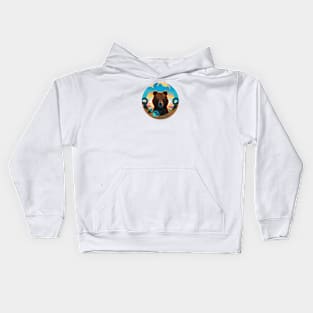 Bear Gold Nature Days Kids Hoodie